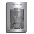 Luxe Metal Art 'Pipe Organ Blueprint Patent White' Metal Wall Art