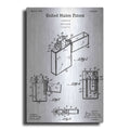 Luxe Metal Art 'Pocket Lighter Blueprint Patent White' Metal Wall Art