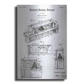 Luxe Metal Art 'Queen and Drone Trap Blueprint Patent White' Metal Wall Art