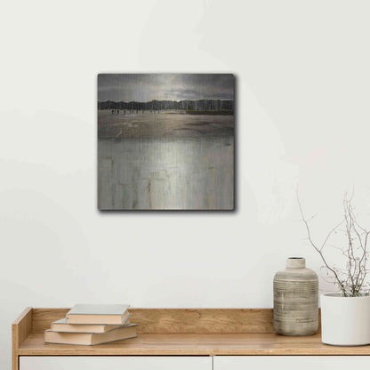 Luxe Metal Art 'Worlds Apart' by DB Waterman, Metal Wall Art,12x12