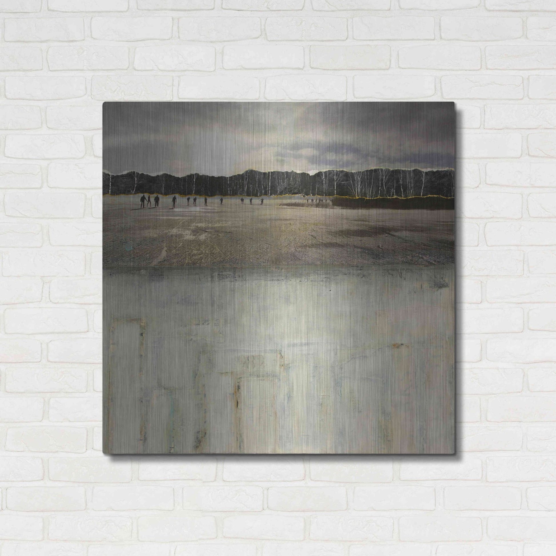 Luxe Metal Art 'Worlds Apart' by DB Waterman, Metal Wall Art,36x36