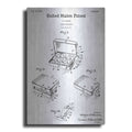 Luxe Metal Art 'Pharmacy Tablet Container Blueprint Patent White' Metal Wall Art