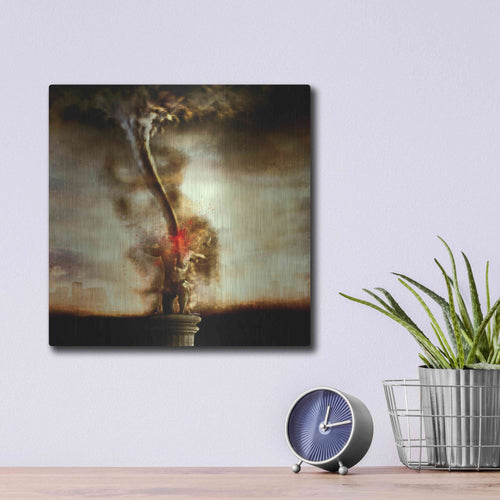 Luxe Metal Art '2009' by Mario Sanchez Nevado, Metal Wall Art,12x12