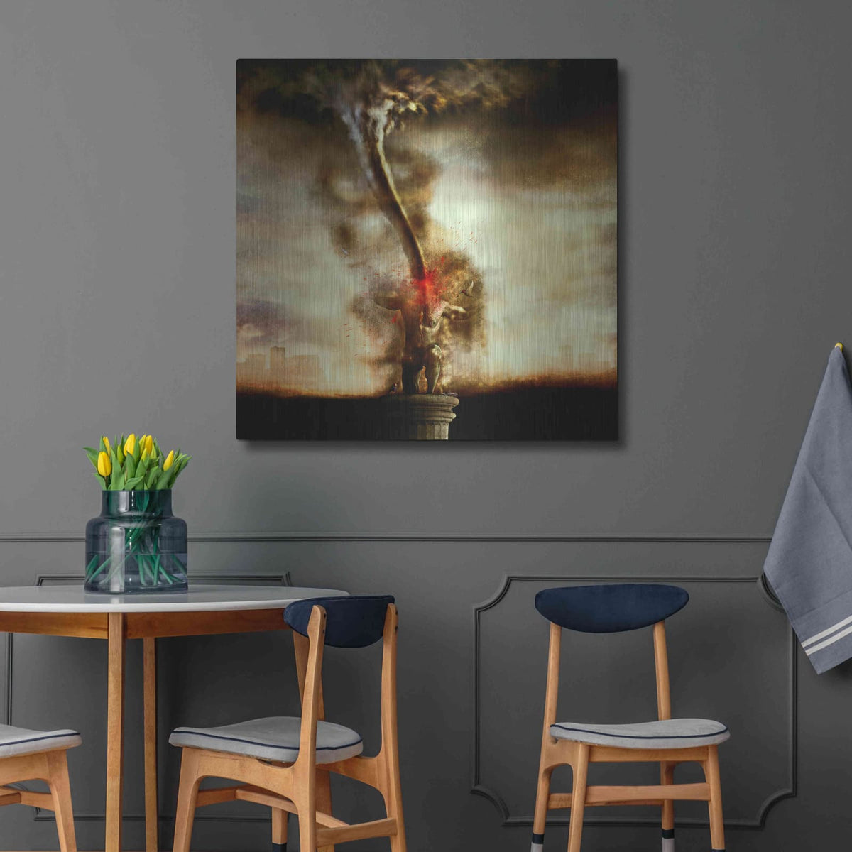'2009' by Mario Sanchez Nevado – Metal Wall Art, 36x36 room view
