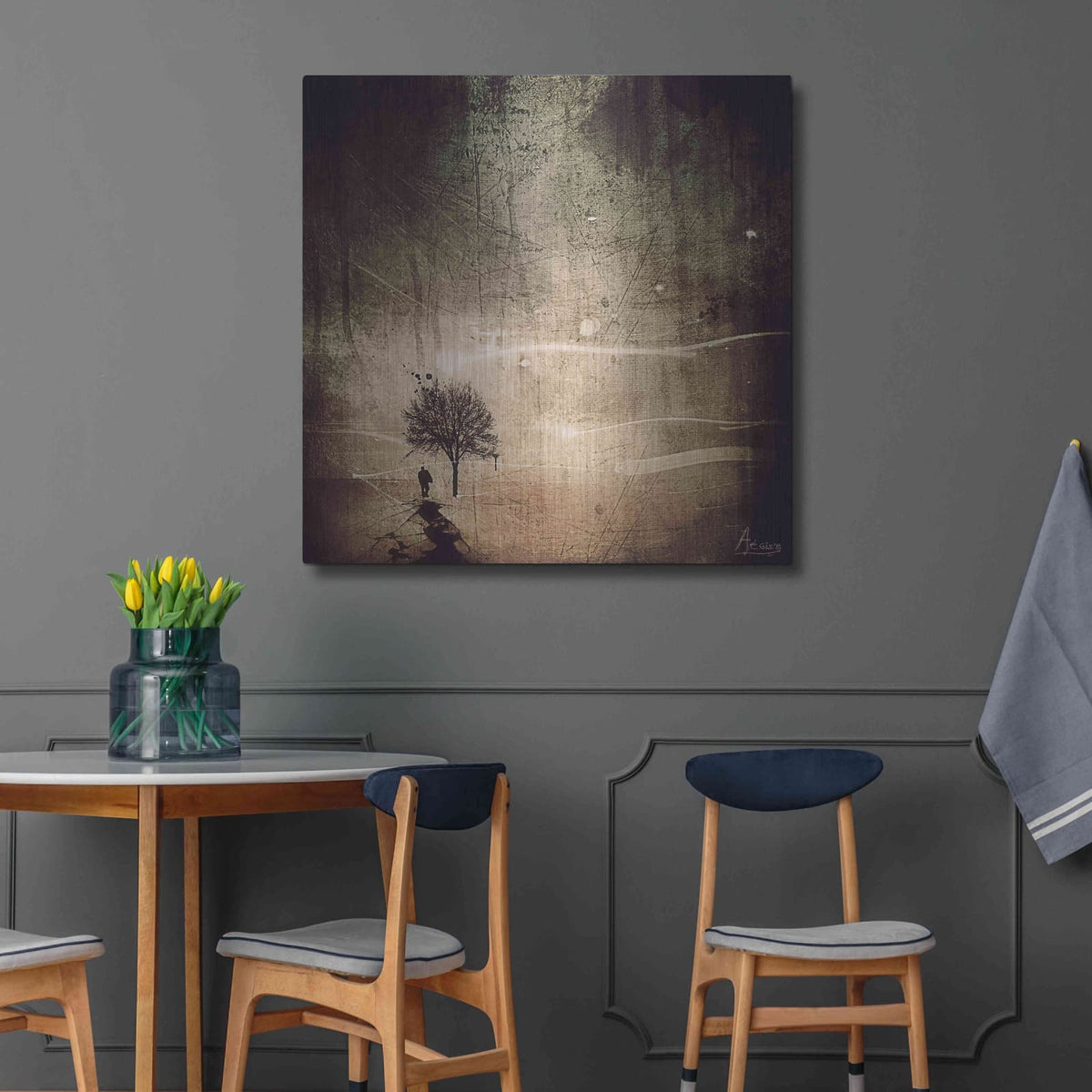 'A Fine Day To Exit' by Mario Sanchez Nevado – Metal Wall Art, 36x36 room view