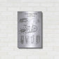Luxe Metal Art 'Whiskey Pourer Blueprint Patent White' Acrylic Glass Wall Art,16x24