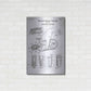 Luxe Metal Art 'Whiskey Pourer Blueprint Patent White' Acrylic Glass Wall Art,24x36