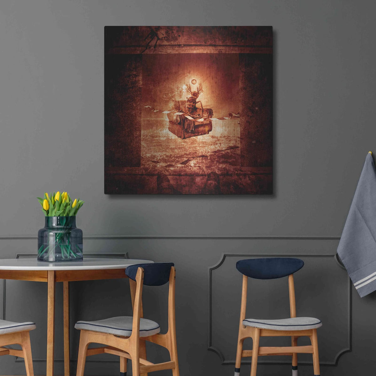 'The God That Failed' by Mario Sanchez Nevado – Metal Wall Art, 36x36 room view