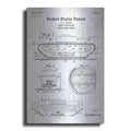 Luxe Metal Art 'Self-Digging Military Tank Blueprint Patent White' Metal Wall Art