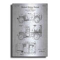 Luxe Metal Art 'Military Vehicle Blueprint Patent White' Metal Wall Art