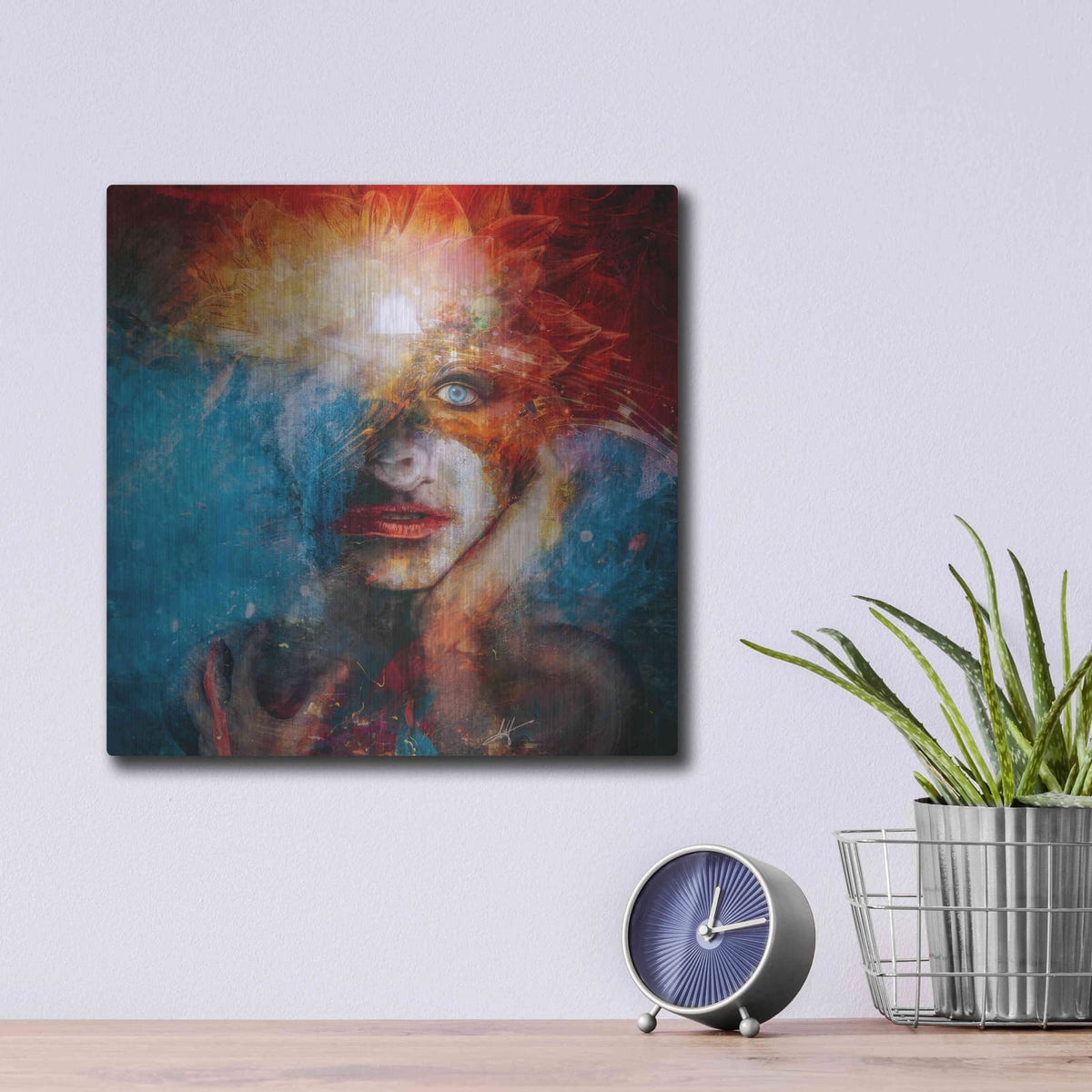 'Dethroned' by Mario Sanchez Nevado – Metal Wall Art, 12x12 room view