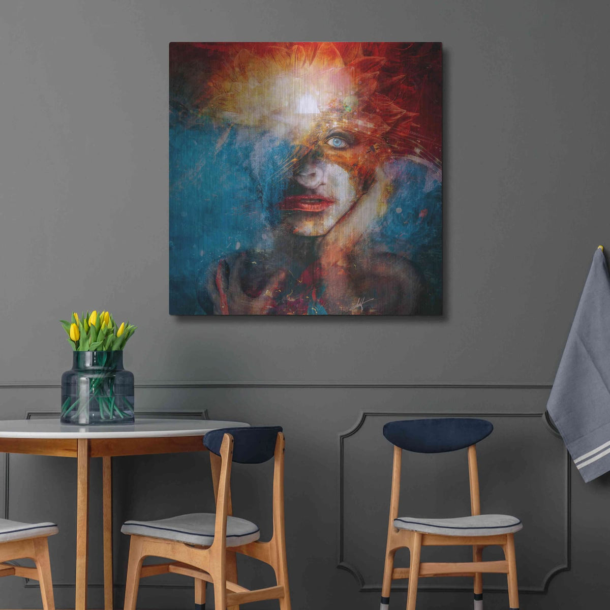 'Dethroned' by Mario Sanchez Nevado – Metal Wall Art, 36x36 room view