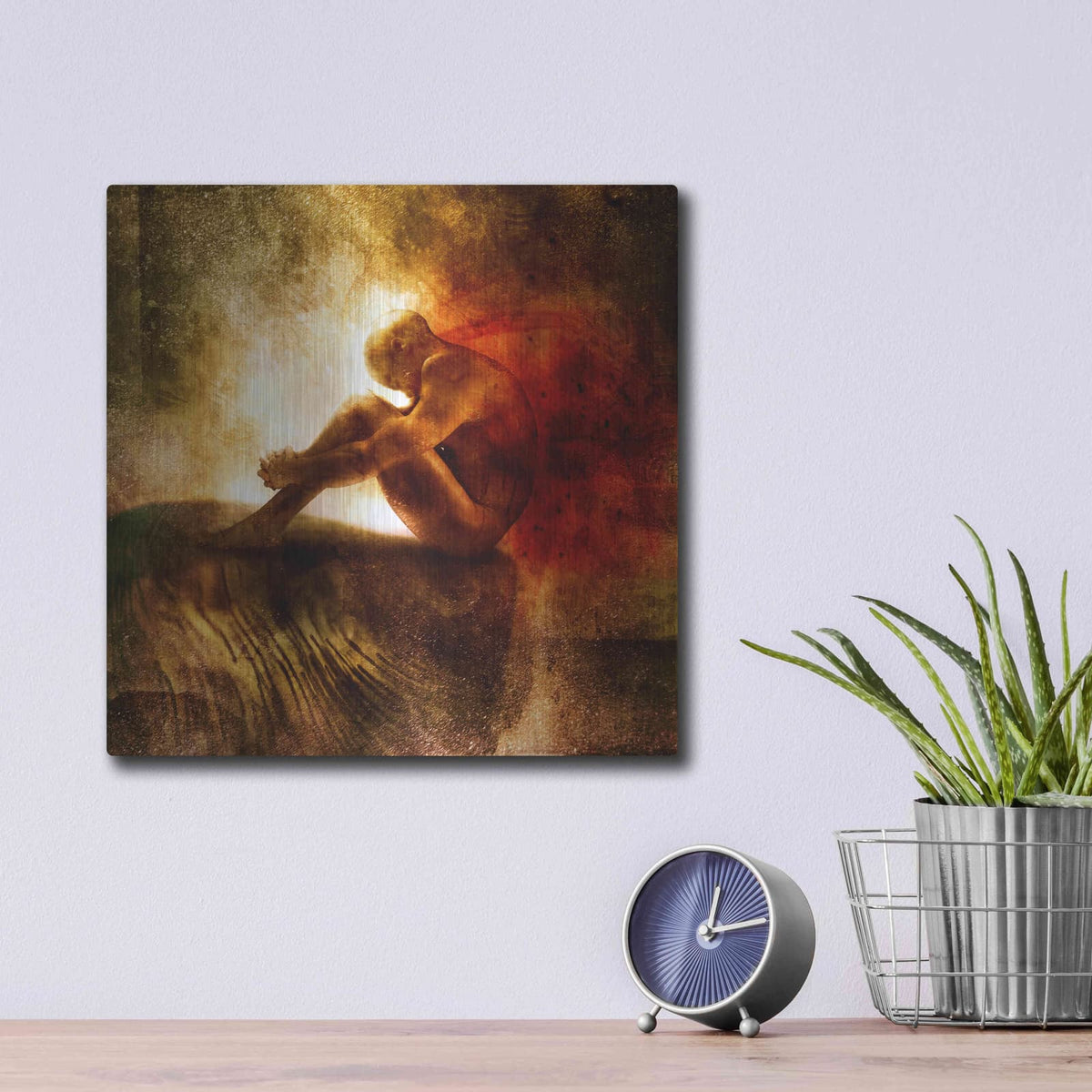 'Exile' by Mario Sanchez Nevado – Metal Wall Art, 12x12 room view