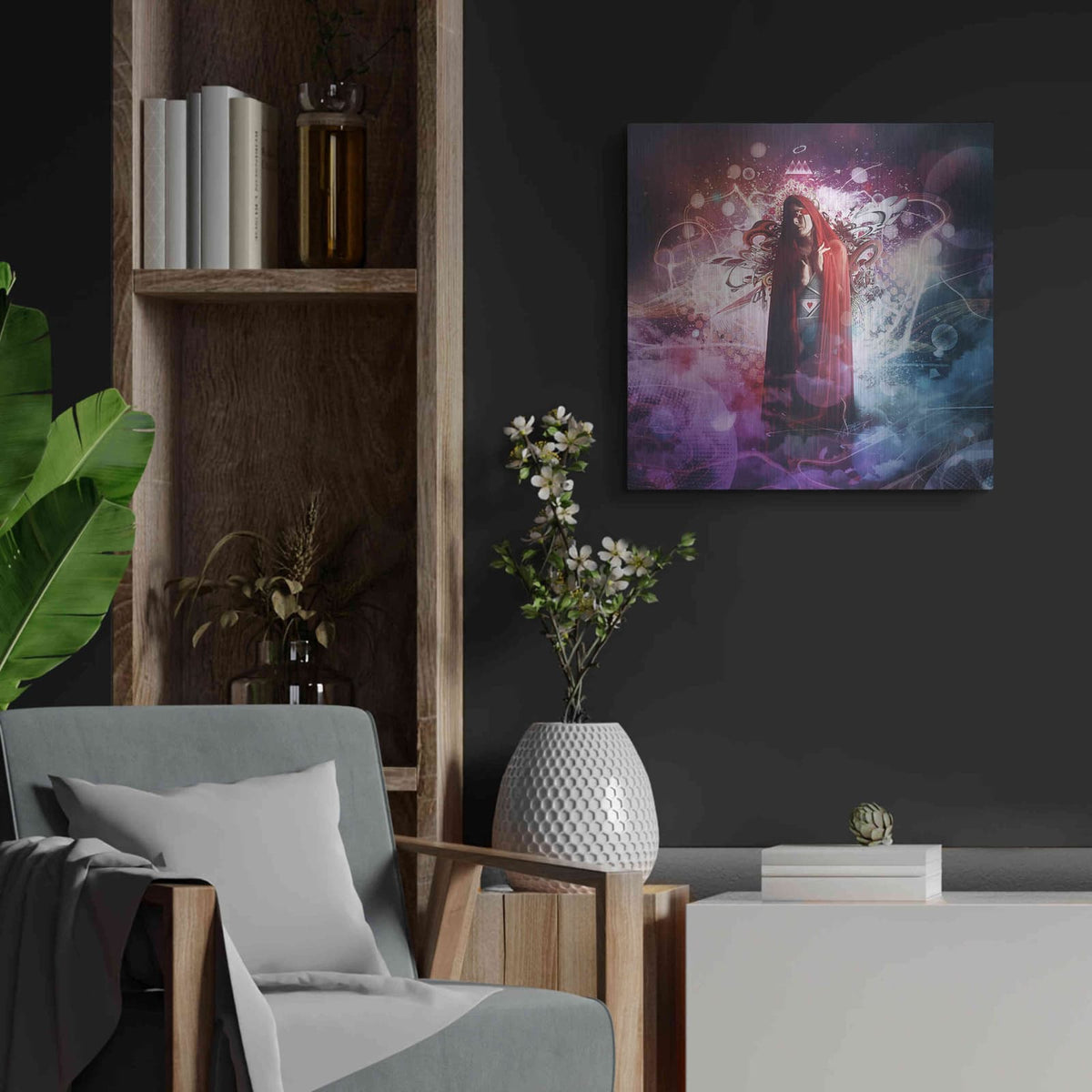 'Placebo Effect' by Mario Sanchez Nevado – Metal Wall Art, 24x24 room view