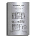 Luxe Metal Art 'Fishing Tackle Box Blueprint Patent White' Metal Wall Art
