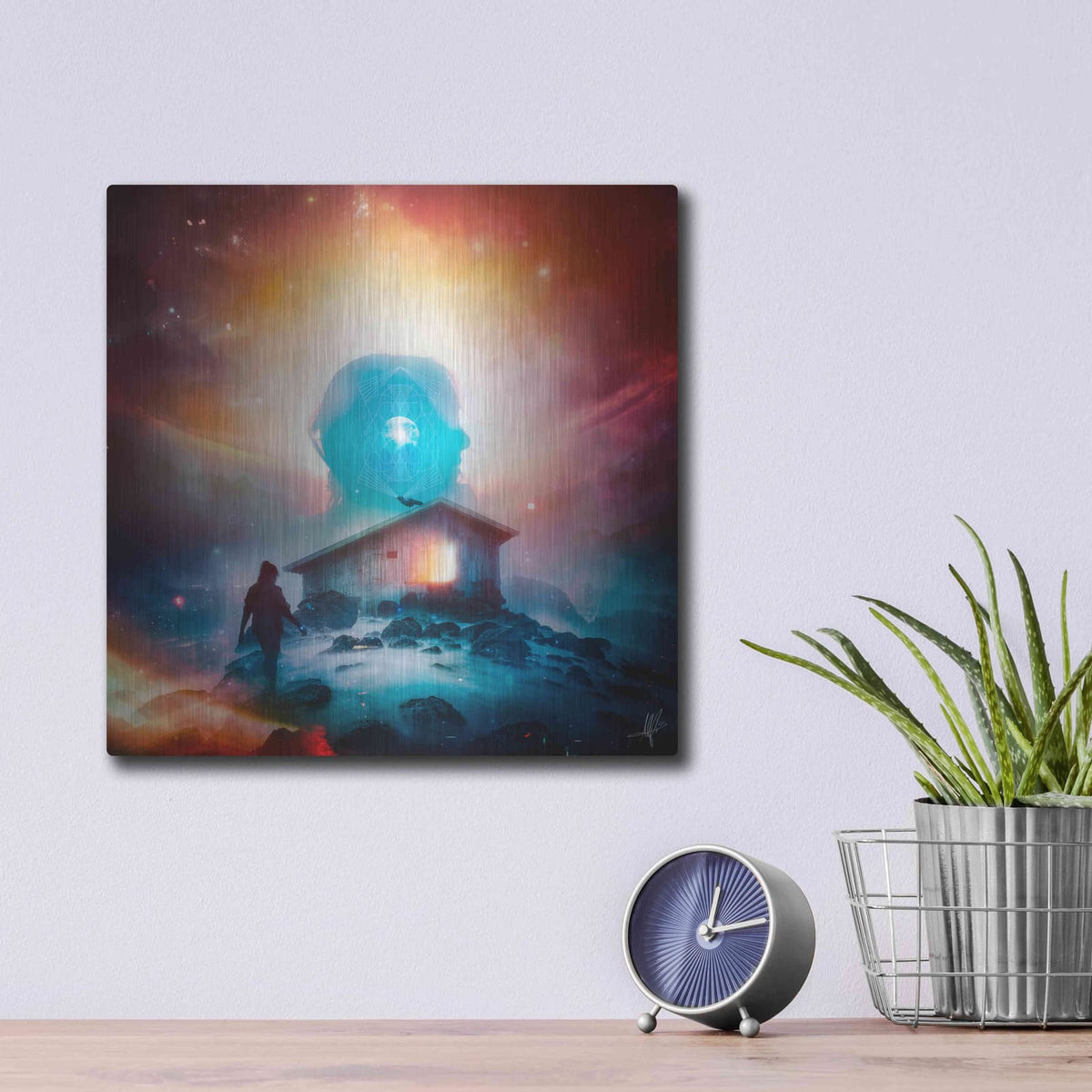 'Invisible II' by Mario Sanchez Nevado – Metal Wall Art, 12x12 room view