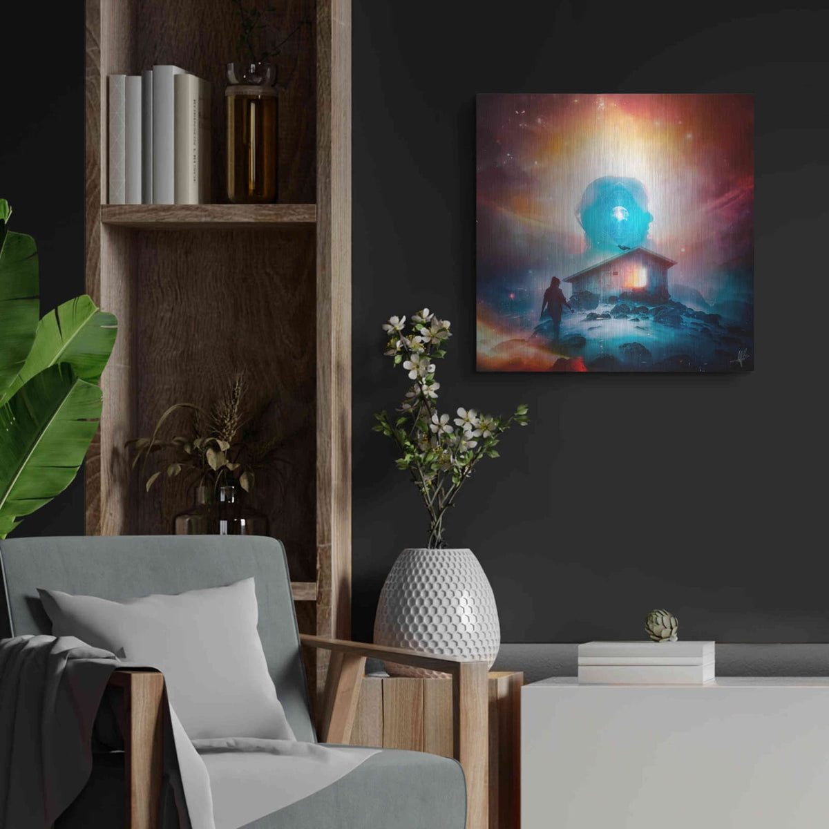 'Invisible II' by Mario Sanchez Nevado – Metal Wall Art, 24x24 room view