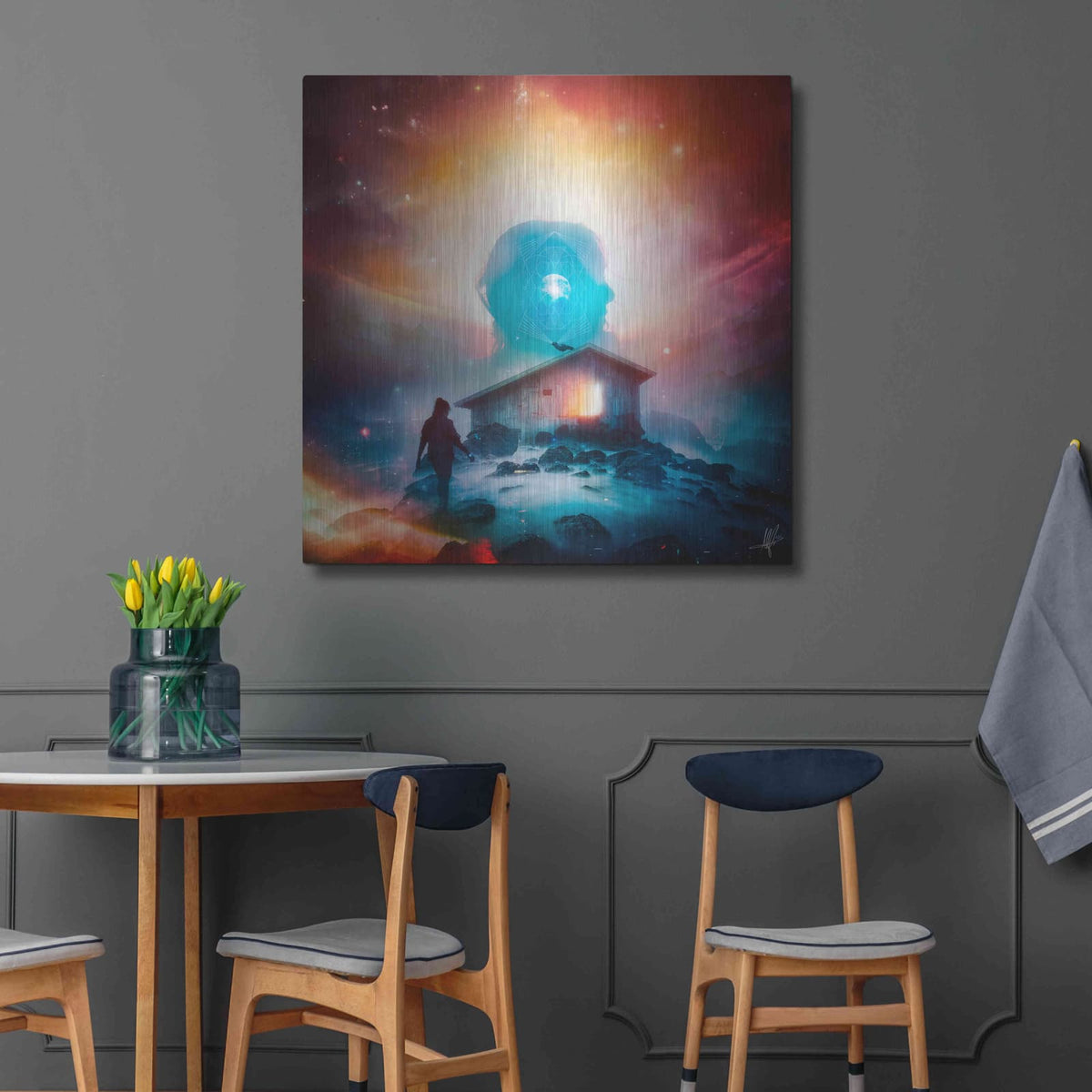 'Invisible II' by Mario Sanchez Nevado – Metal Wall Art, 36x36 room view