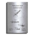 Luxe Metal Art 'Hypodermic Syringe Blueprint Patent White' Metal Wall Art