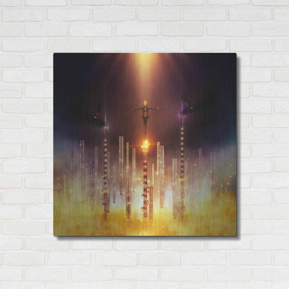 Luxe Metal Art 'Prometheus' by Mario Sanchez Nevado, Metal Wall Art,36x36