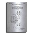 Luxe Metal Art 'Projector Blueprint Patent White' Metal Wall Art