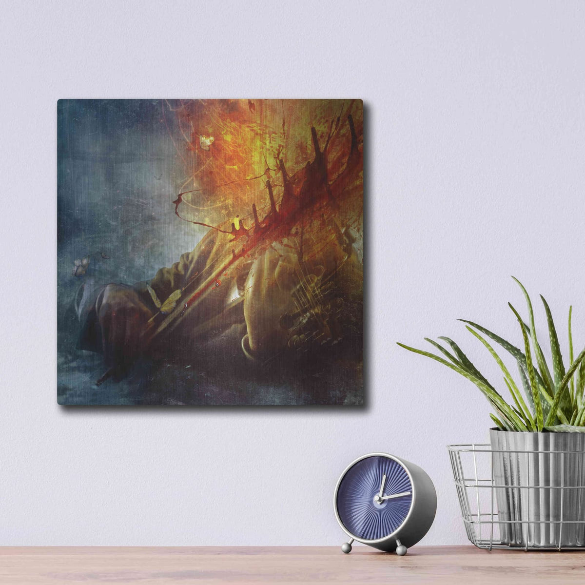 'A Look Into The Abyss' by Mario Sanchez Nevado – Metal Wall Art, 12x12 room view