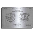Luxe Metal Art 'Rotary Dial Blueprint Patent White' Metal Wall Art