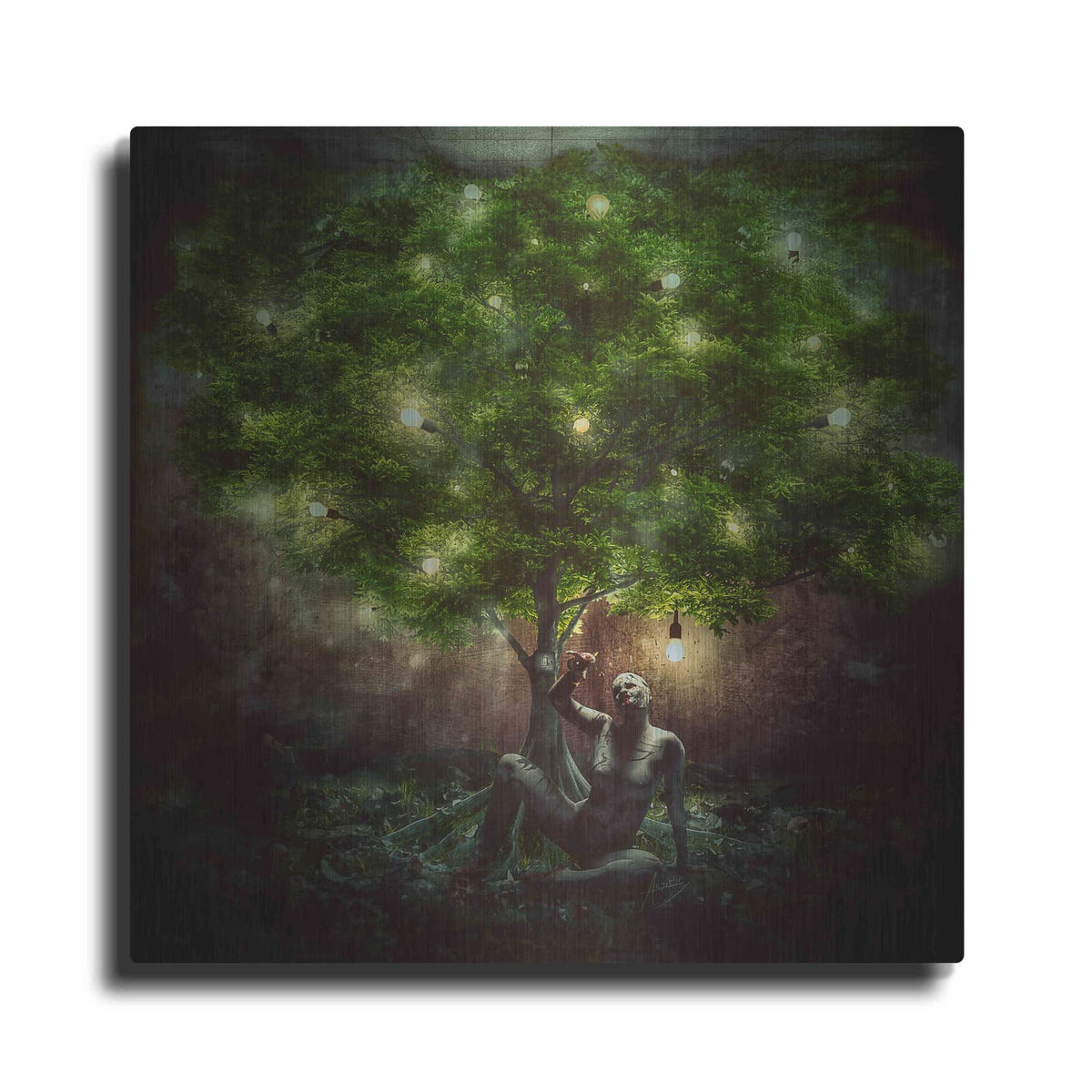 'Dear Darkness' by Mario Sanchez Nevado – Metal Wall Art