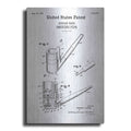 Luxe Metal Art 'Smoking Pipe Blueprint Patent White' Metal Wall Art