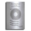 Luxe Metal Art 'Master Sound Record Blueprint Patent White' Metal Wall Art