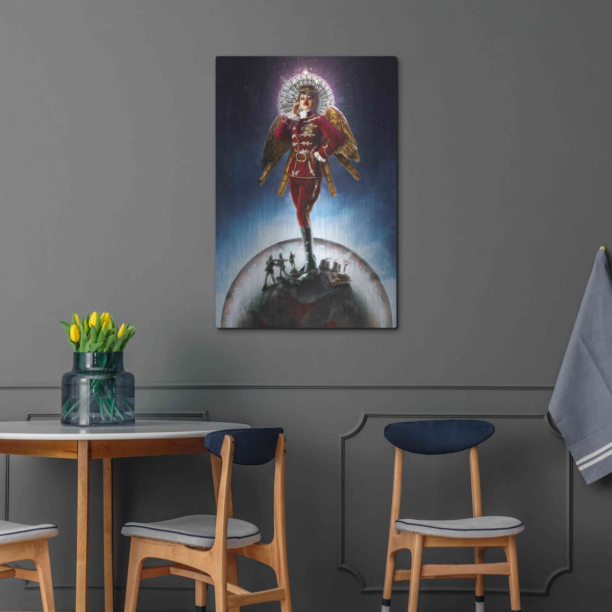'All And Everyone' by Mario Sanchez Nevado – Metal Wall Art, 24x36 room view