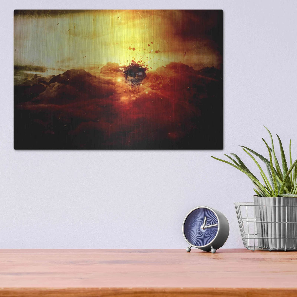 'Are You There' by Mario Sanchez Nevado – Metal Wall Art, 16x12 room view