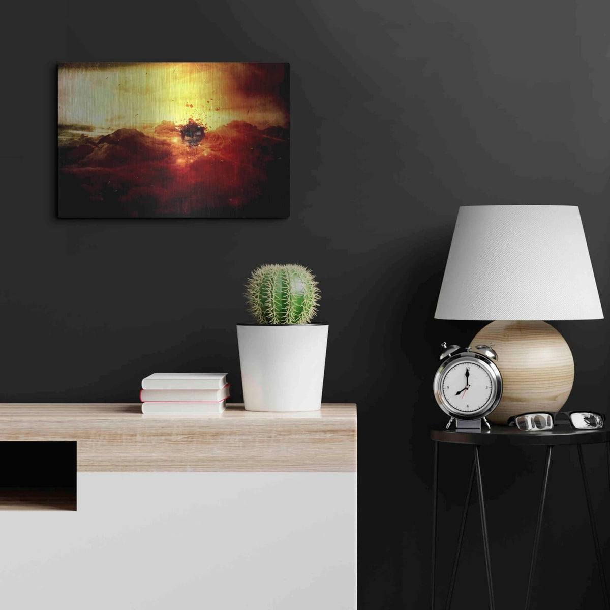'Are You There' by Mario Sanchez Nevado – Metal Wall Art, 24x16 room view
