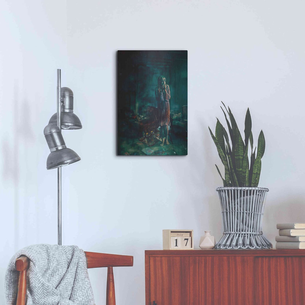 'At Night' by Mario Sanchez Nevado – Metal Wall Art, 16x24 room view