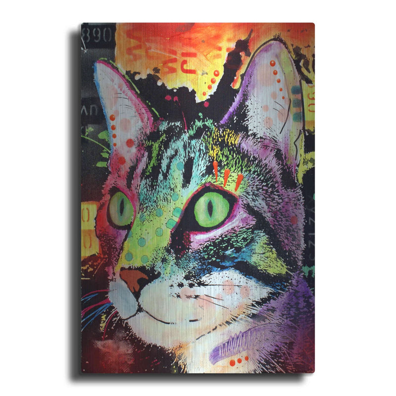 'Curiosity Cat' by Dean Russo – Metal Wall Art