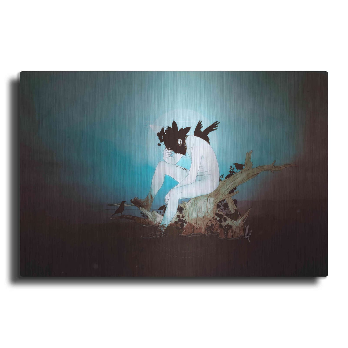 'Black Lake' by Mario Sanchez Nevado – Metal Wall Art