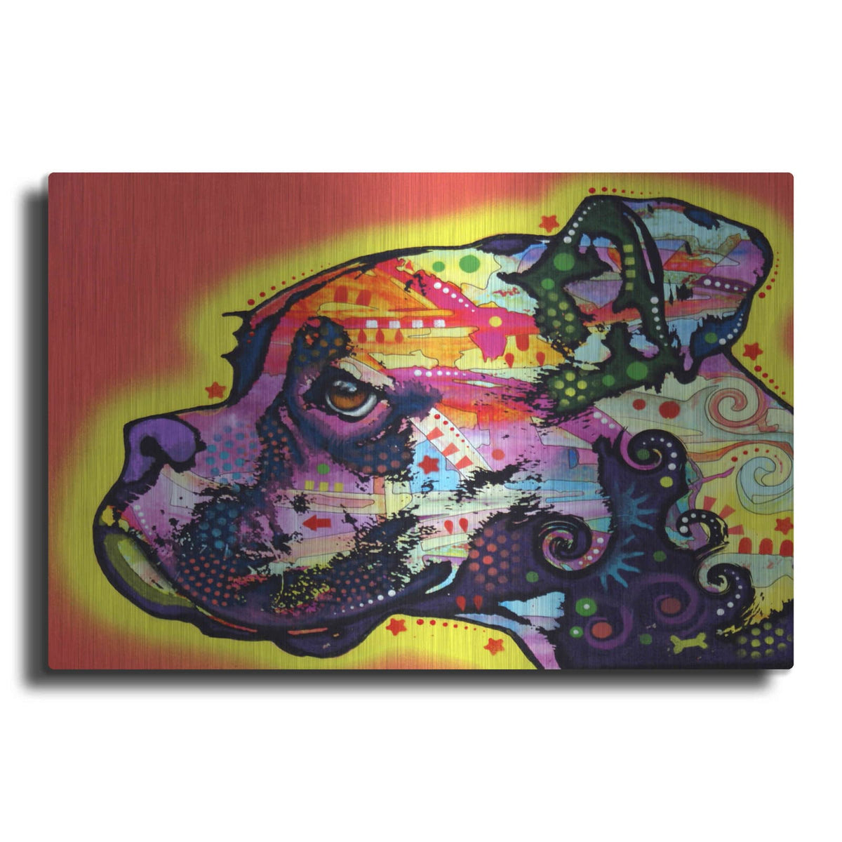 'Profile Boxer' by Dean Russo – Metal Wall Art