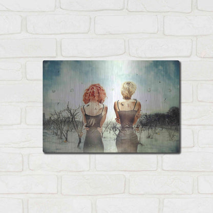 Luxe Metal Art 'Conversation' by Mario Sanchez Nevado, Metal Wall Art,16x12