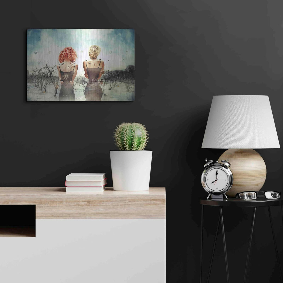 'Conversation' by Mario Sanchez Nevado – Metal Wall Art, 24x16 room view