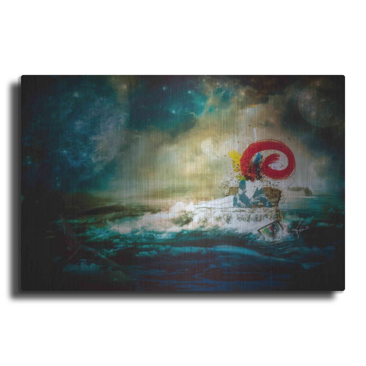'El Transito De Las Ballenas' by Mario Sanchez Nevado – Metal Wall Art
