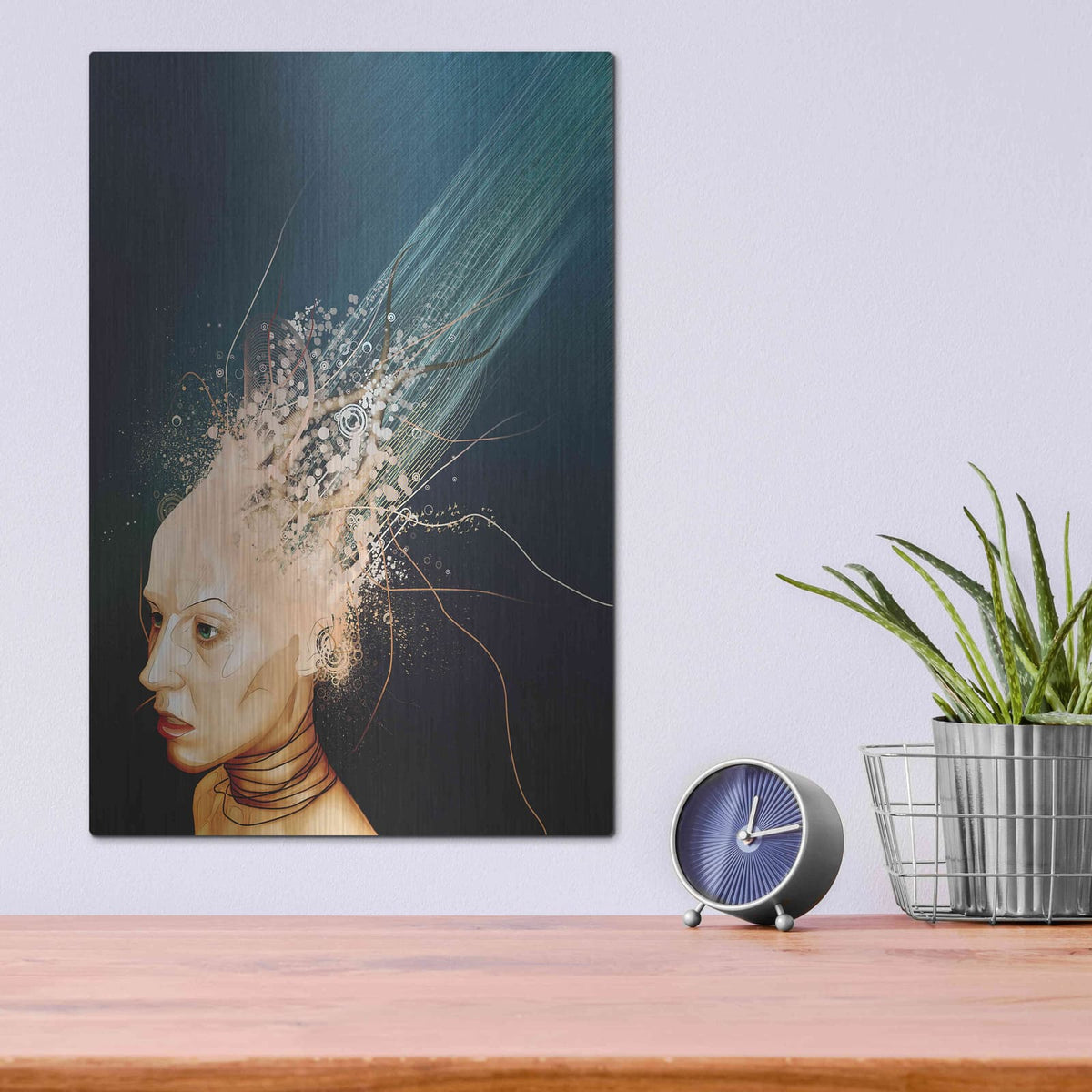 'Emotionless' by Mario Sanchez Nevado – Metal Wall Art, 12x16 room view