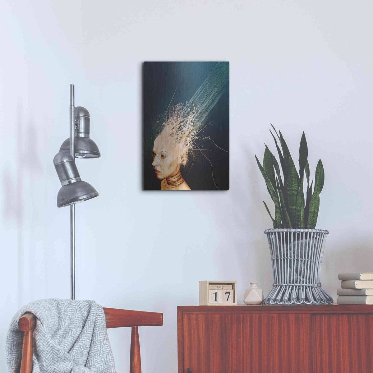 'Emotionless' by Mario Sanchez Nevado – Metal Wall Art, 16x24 room view
