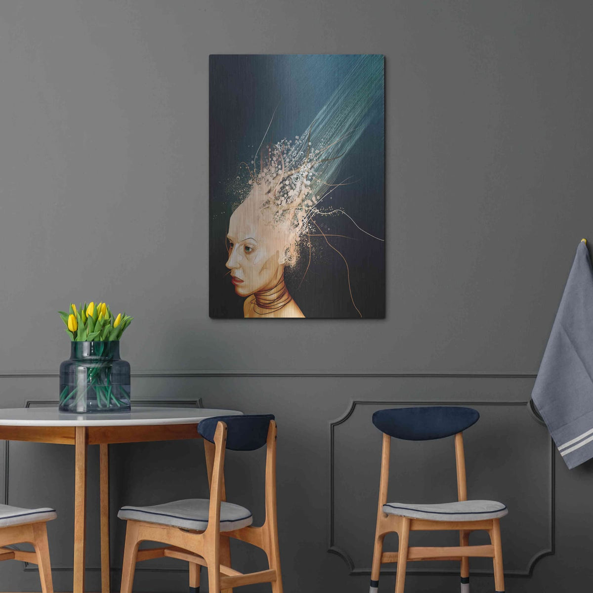 'Emotionless' by Mario Sanchez Nevado – Metal Wall Art, 24x36 room view