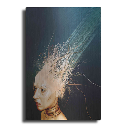 Luxe Metal Art 'Emotionless' by Mario Sanchez Nevado, Metal Wall Art