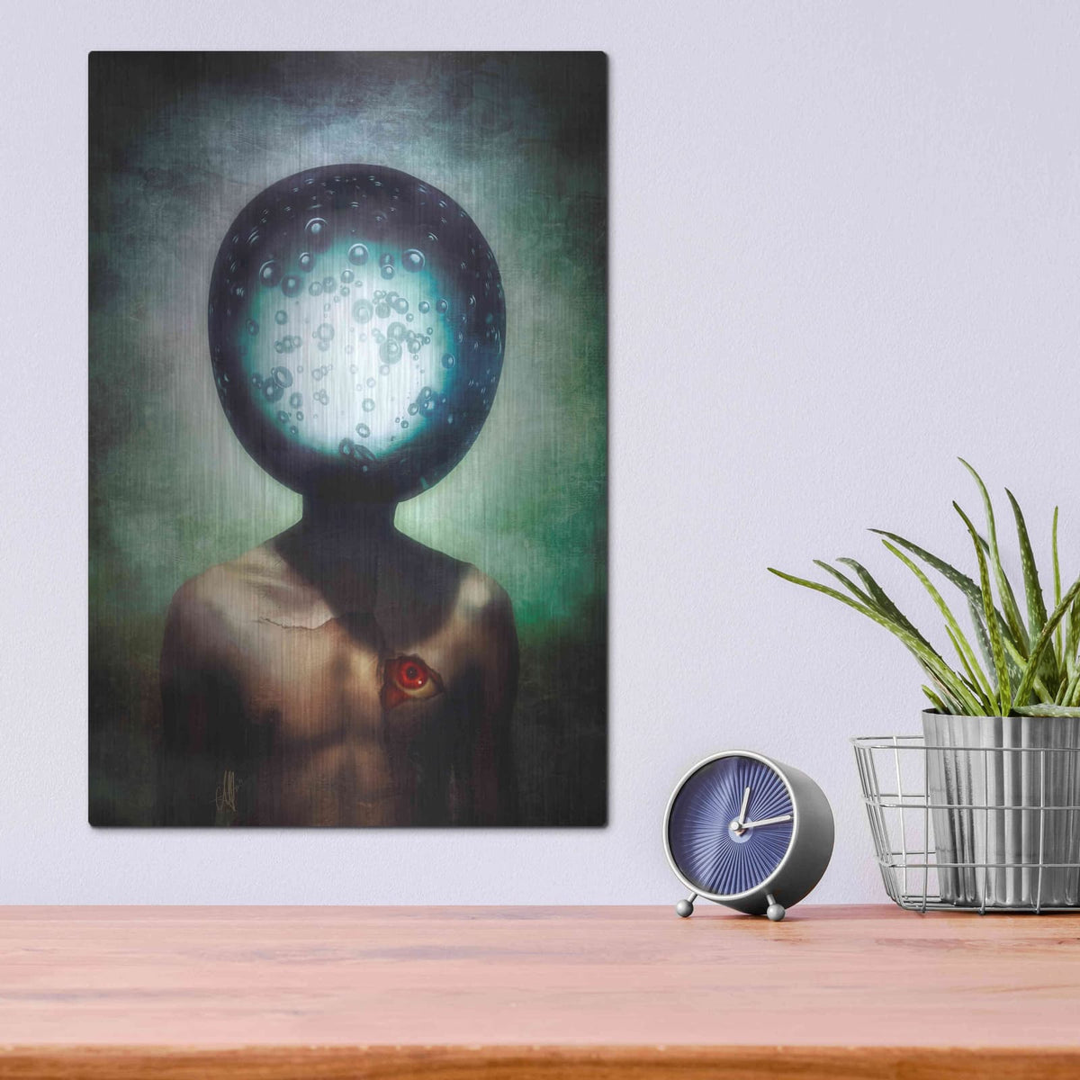 'Feel' by Mario Sanchez Nevado – Metal Wall Art, 12x16 room view
