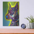 'Doberman' by Dean Russo – Metal Wall Art, 12x16 room view