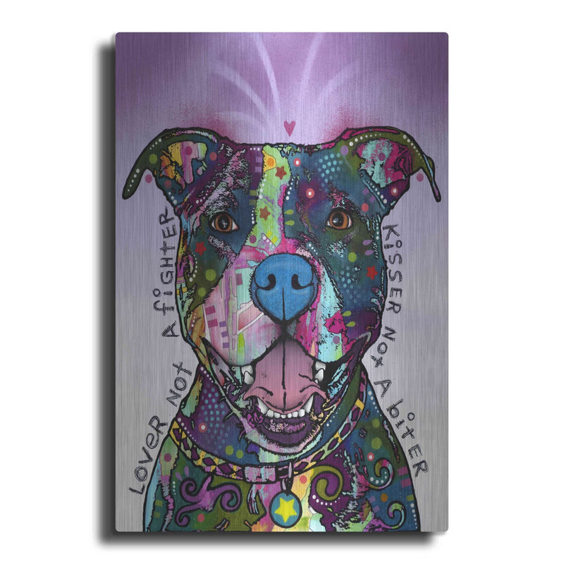 'Lover Not A Fighter' by Dean Russo – Metal Wall Art