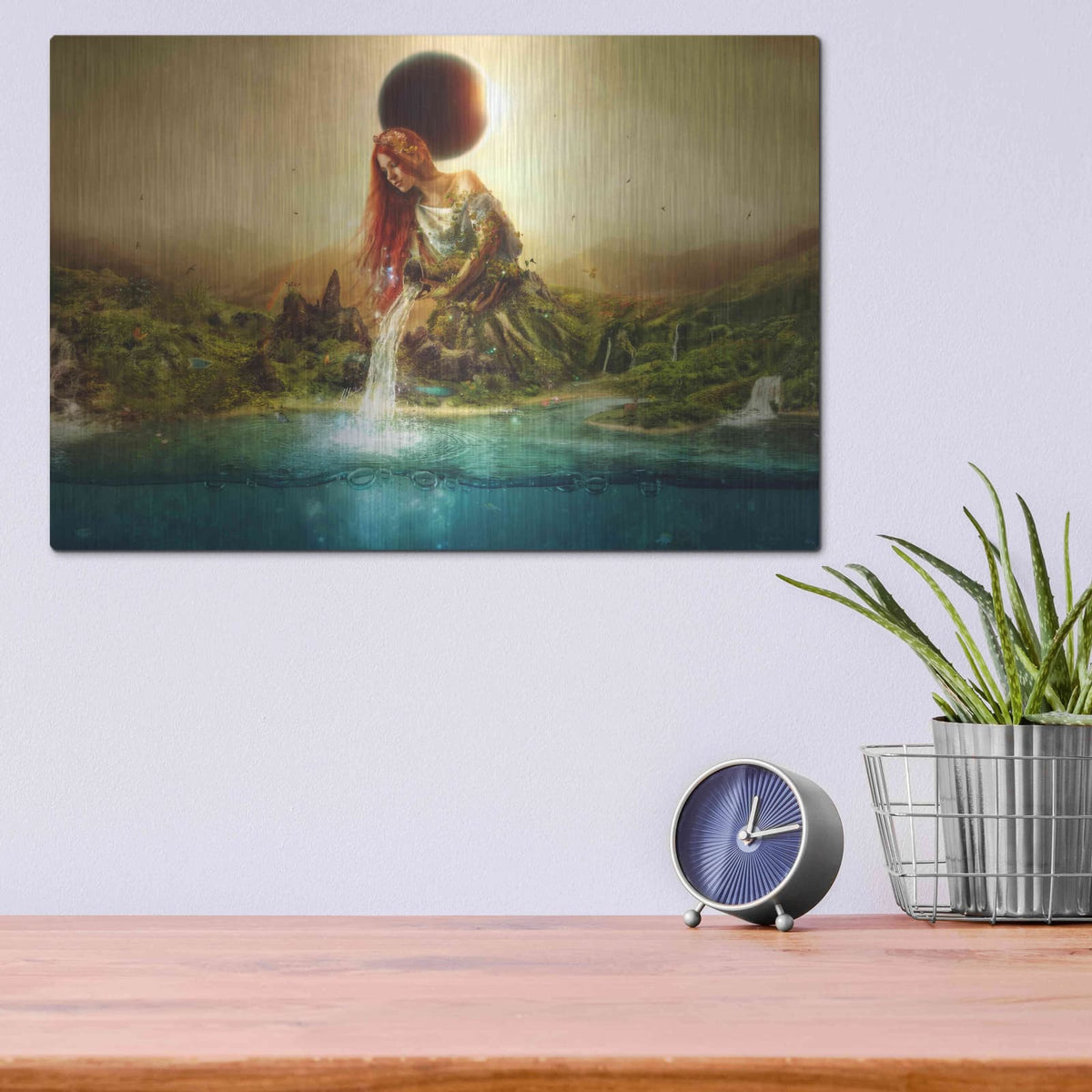 'Fountain of Eternity' by Mario Sanchez Nevado – Metal Wall Art, 16x12 room view