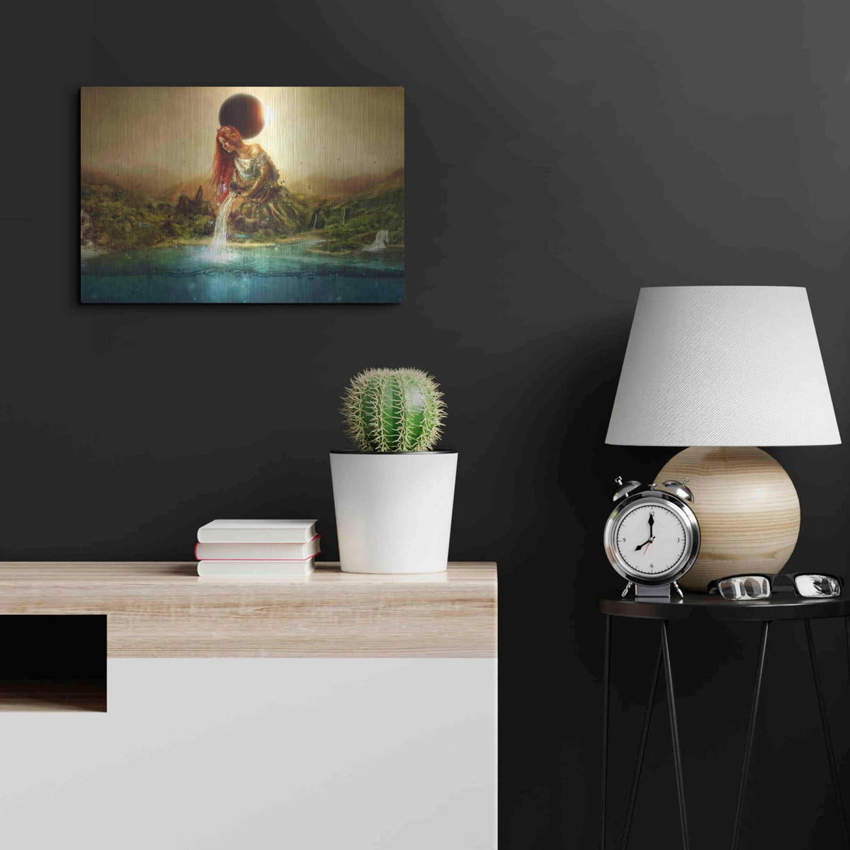 'Fountain of Eternity' by Mario Sanchez Nevado – Metal Wall Art, 24x16 room view