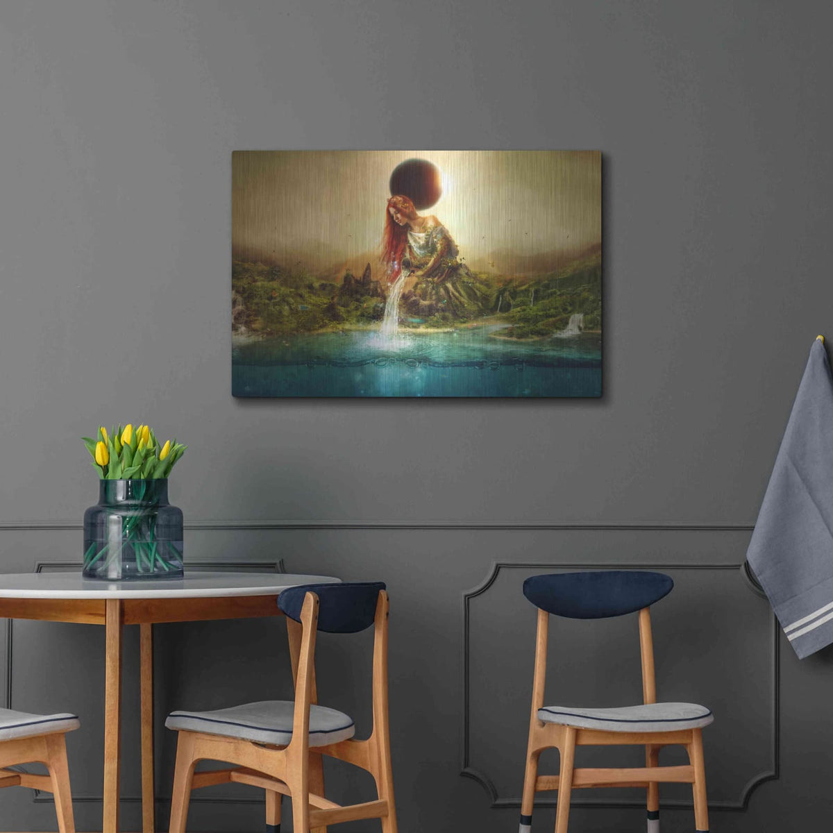 'Fountain of Eternity' by Mario Sanchez Nevado – Metal Wall Art, 36x24 room view